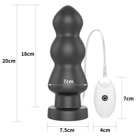 7.8"" King Sized Vibrating Anal Rigger