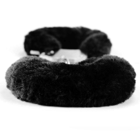 Fetish Pleasure Fluffy Handcuffs Black