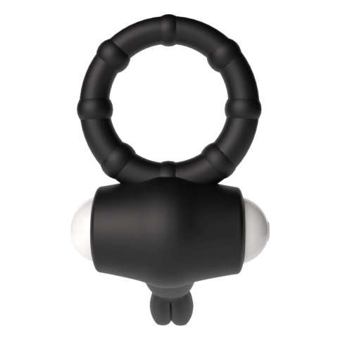 Power Clit Silicone Cockring Black