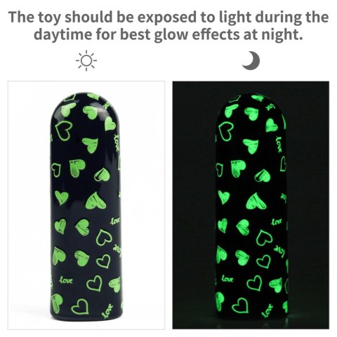 Rechargeable Glow-in-the-dark Heart Massager