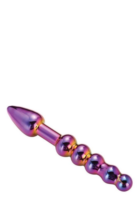 GLAMOUR GLASS RIDGED ANAL DILDO