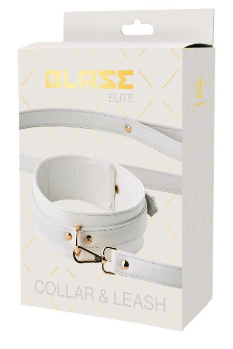 BLAZE ELITE COLLAR AND LEASH WHITE