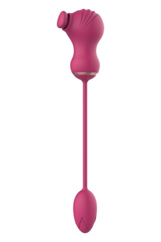 ESSENTIALS FLEXIBLE DUAL STIMULATOR AND VIBRATING EGG PINK