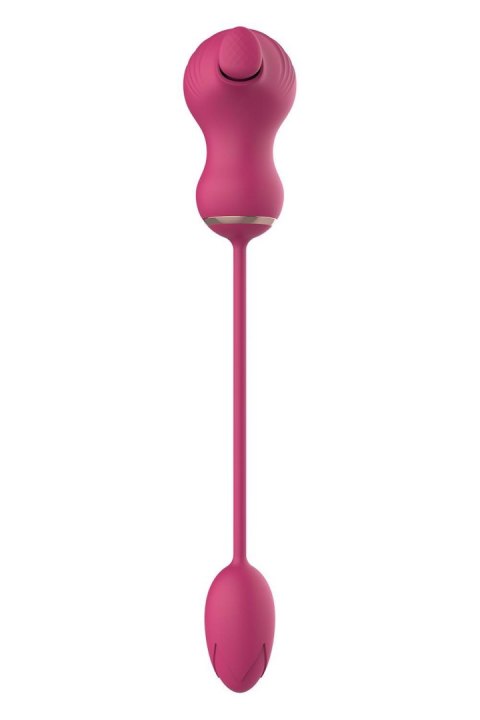 ESSENTIALS FLEXIBLE DUAL STIMULATOR AND VIBRATING EGG PINK