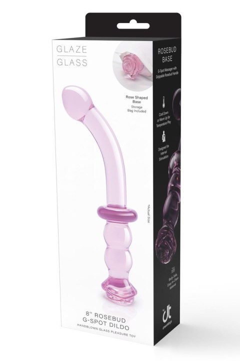 GLAZE GLASS ROSEBUD G-SPOT DILDO