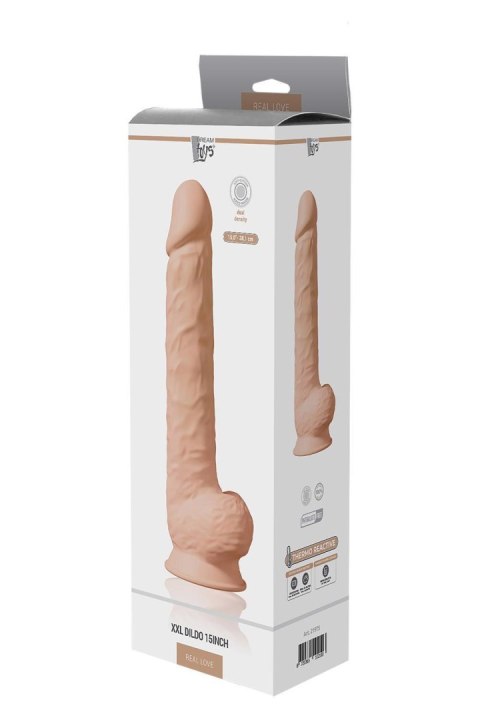 REAL LOVE DUAL DENSITY XXL DILDO 15INCH FLESH