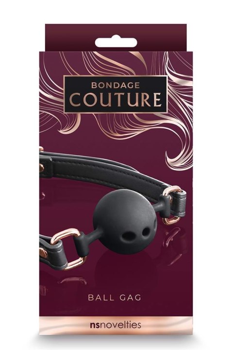 BONDAGE COUTURE BALL GAG BLACK