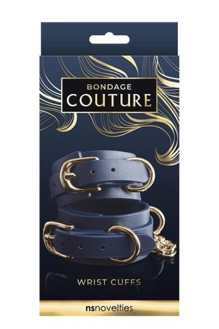 BONDAGE COUTURE WRIST CUFF BLUE