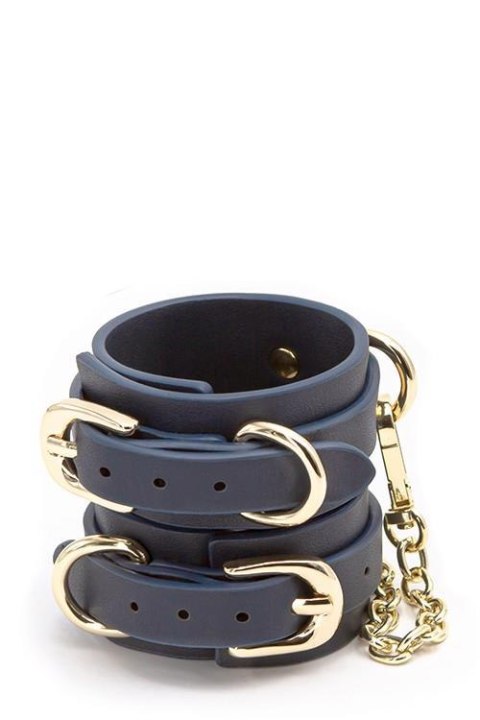 BONDAGE COUTURE WRIST CUFF BLUE