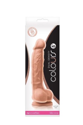 COLOURS DUAL DENSITY 5INCH DILDO FLESH