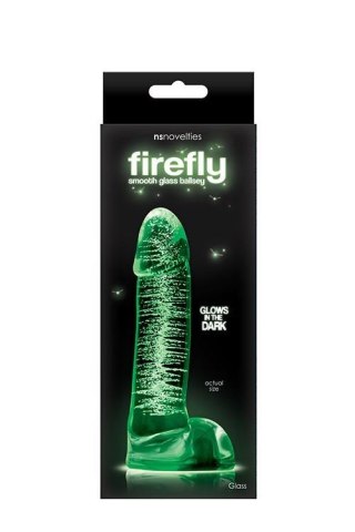 FIREFLY GLASS SMOOTH BALLSEY 4INCH DILDO