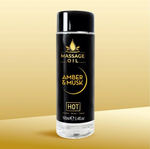 Olejek do masażu HOT Amber & Musk 100 ml