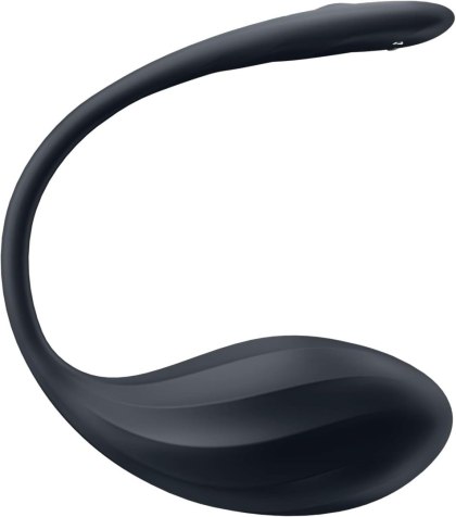 Wibrujące jajeczko Ribbed Petal black Connect App