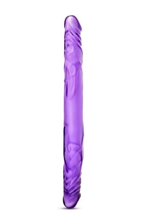 B YOURS 14INCH DOUBLE DILDO PURPLE