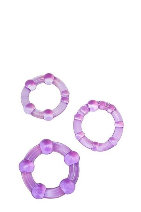 STAY HARD BEADED COCKRINGS PURPLE