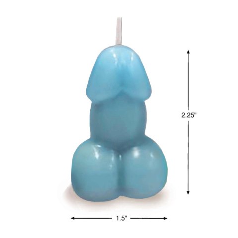 Świeczka Eden's Candle - Vanilla Scented Penis - Blue