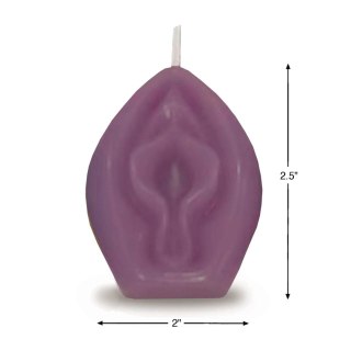 Świeczka Eden's Candle - Vanilla Scented Vagina - Eggplant