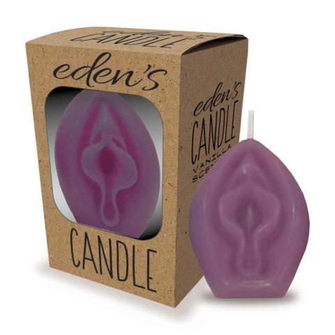 Świeczka Eden's Candle - Vanilla Scented Vagina - Eggplant