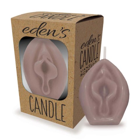 Świeczka Eden's Candle - Vanilla Scented Vagina - Taupe