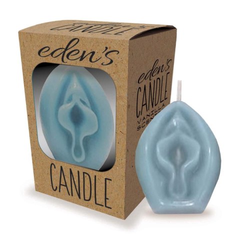 Świeczka Eden's Candle - Vanilla Scented Vagina - Blue