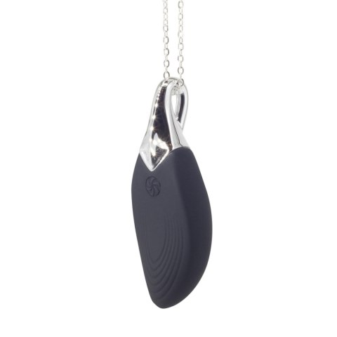 Vibrating necklace Liberty Leaf Black