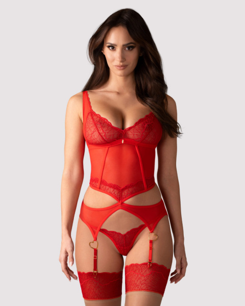 Obsessive Cupide Desir gorset i stringi L/XL