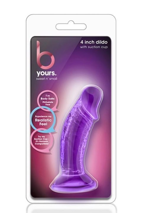 B YOURS SWEET N SMALL 4INCH DILDO PURPLE