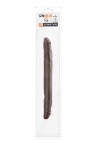 DR SKIN 14INCH DOUBLE DILDO CHOCOLATE