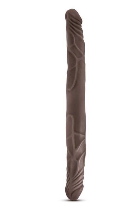 DR SKIN 14INCH DOUBLE DILDO CHOCOLATE