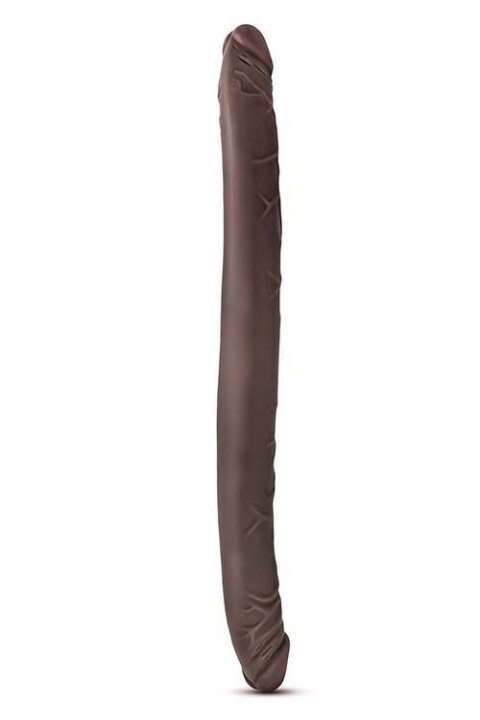 DR. SKIN 16INCH DOUBLE DILDO CHOCOLATE