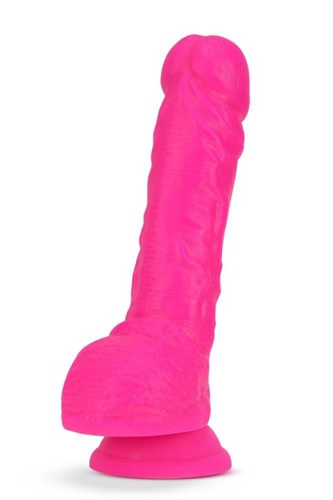 NEO ELITE 9 INCH COCK WITH BALLS NEON PINK