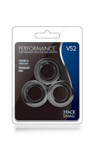 PERFORMANCE VS2 COCK RINGS SMALL BLACK