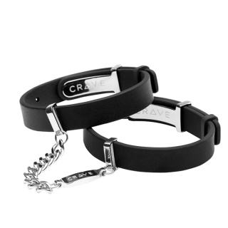 Crave ID Cuffs Black/Silver – Luksusowe bransoletki z funkcją kajdanek