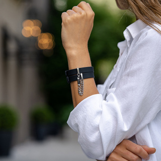 Crave ID Cuffs Black/Silver – Luksusowe bransoletki z funkcją kajdanek