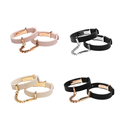 Crave ID Cuffs Pink/Rose Gold– Bransoletki Pink & Rose Gold z funkcją kajdanek