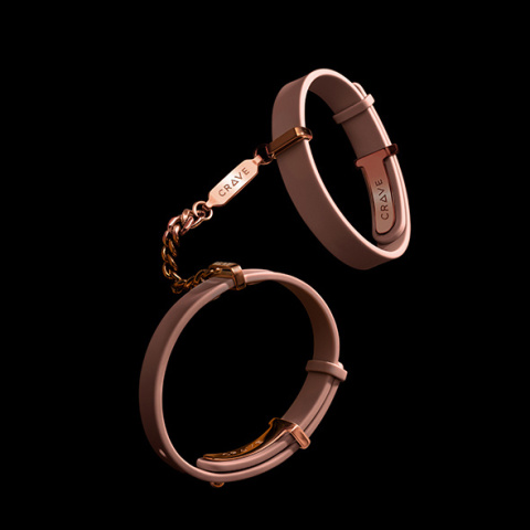 Crave ID Cuffs Pink/Rose Gold– Bransoletki Pink & Rose Gold z funkcją kajdanek