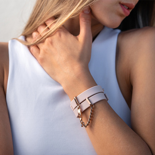 Crave ID Cuffs Pink/Rose Gold– Bransoletki Pink & Rose Gold z funkcją kajdanek