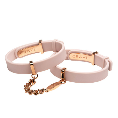 Crave ID Cuffs Pink/Rose Gold– Bransoletki Pink & Rose Gold z funkcją kajdanek