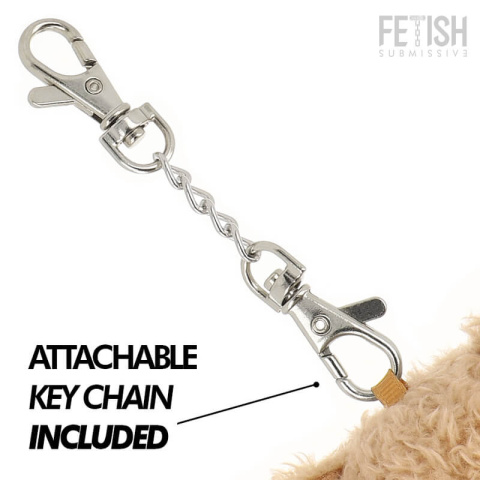 Fozzie Teddy Bear BDSM z logo Fetish Submissive zawieszka