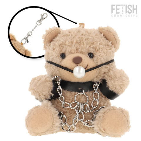 Fozzie Teddy Bear BDSM Model #3 od Fetish Submissive, pluszowy miś z akcentami bondage, widok z przodu