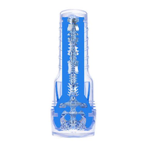 Masturbator Fleshlight Turbo Core Blue Ice – kompatybilny z lubrykantami na bazie wody