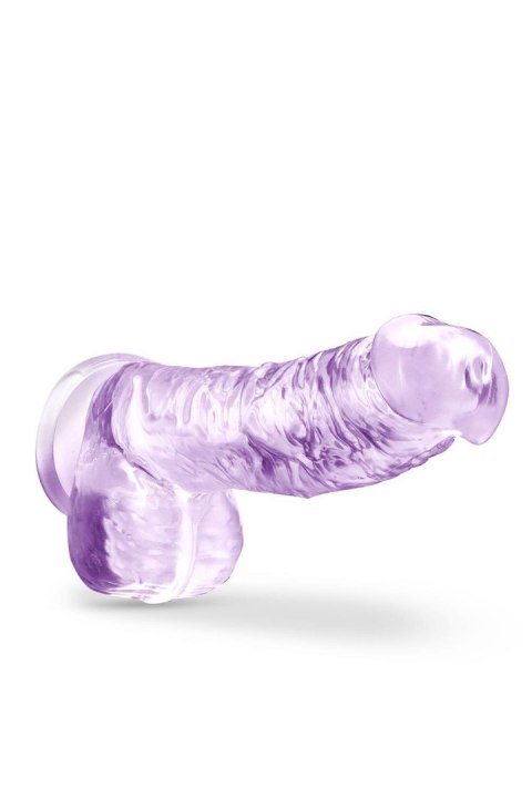 NATURALLY YOURS  6" CRYSTALLINE DILDO  AMETHYST