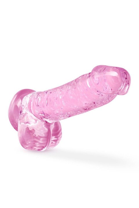 NATURALLY YOURS  6" CRYSTALLINE DILDO ROSE