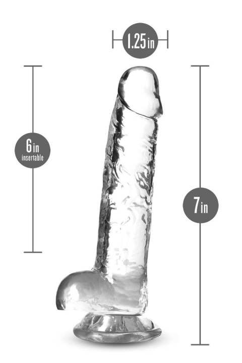 NATURALLY YOURS  7" CRYSTALLINE DILDO DIAMOND