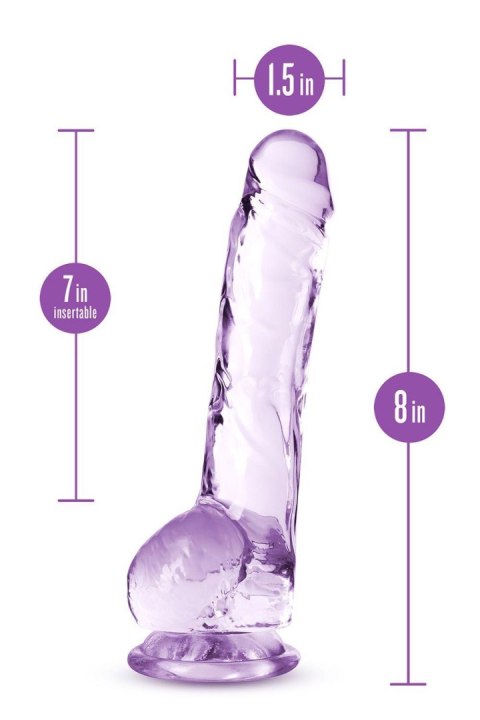 NATURALLY YOURS 8" CRYSTALLINE DILDO AMETHYST