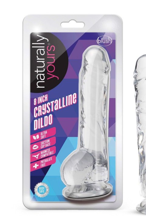 NATURALLY YOURS 8" CRYSTALLINE DILDO DIAMOND