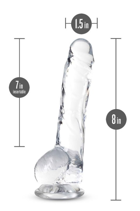 NATURALLY YOURS 8" CRYSTALLINE DILDO DIAMOND