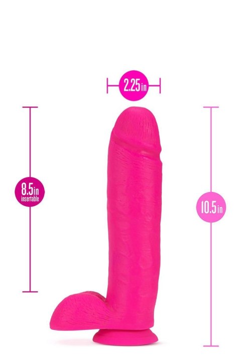 NEO 10 INCH DUAL DENSITY DILDO NEON PINK