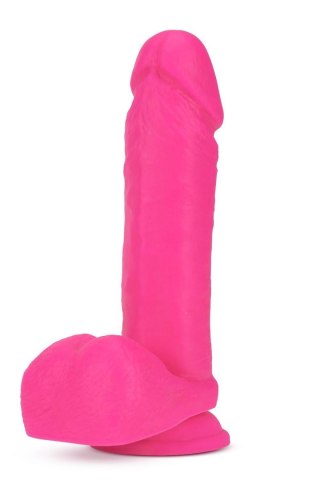 NEO 8 INCH DUAL DENSITY DILDO NEON PINK