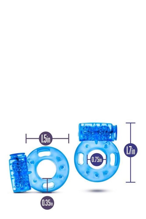 STAY HARD REUSABLE COCK RING BLUE